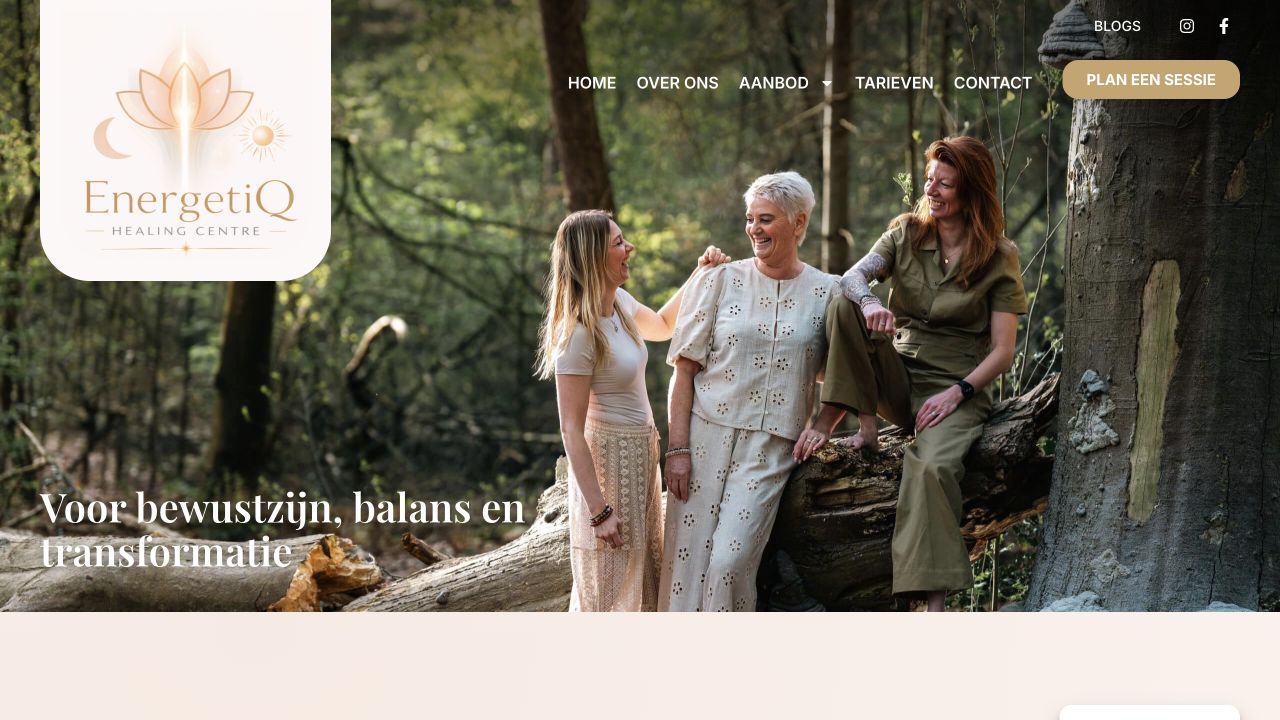 De website van EnergetiQ Healing Centre